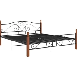 vidaXL Sängar>Sängram metall 200x200 cm