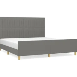 vidaXL Sängar>Sängram utan madrass mörk 160x200 cm tyg