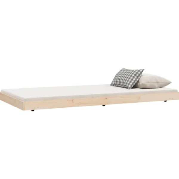 vidaXL Sängar>Sängram utan madrass 90x200 cm massiv furu