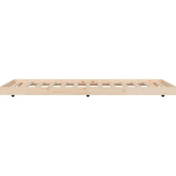 vidaXL Sängar>Sängram utan madrass 90x200 cm massiv furu