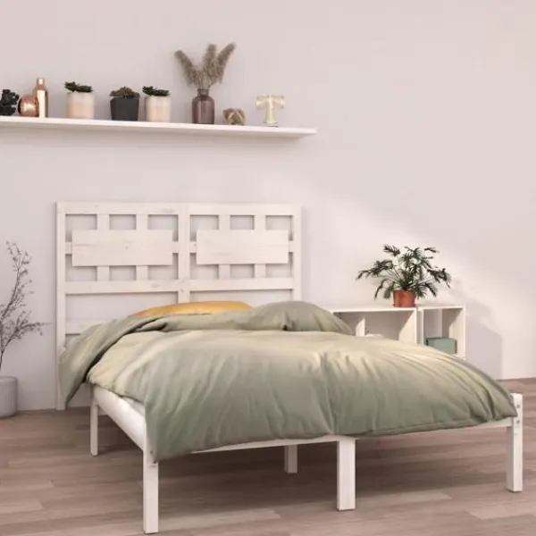vidaXL Sängar>Sängram massivt trä 135x190 cm