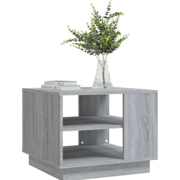 vidaXL Soffbord>Soffbord 2 st sonoma 55x55x43 cm konstruerat trä