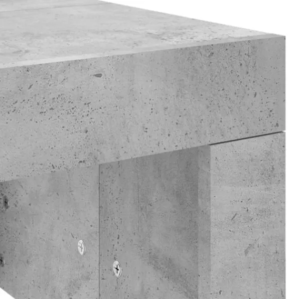 vidaXL Soffbord>Soffbord betong 102x50x36 cm konstruerat trä