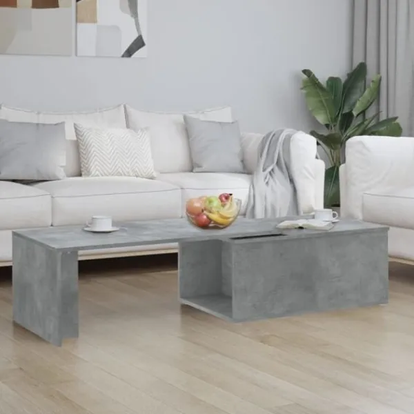 vidaXL Soffbord>Soffbord betong 150x50x35 cm konstruerat trä