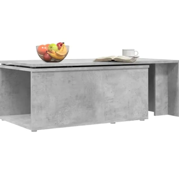 vidaXL Soffbord>Soffbord betong 150x50x35 cm konstruerat trä