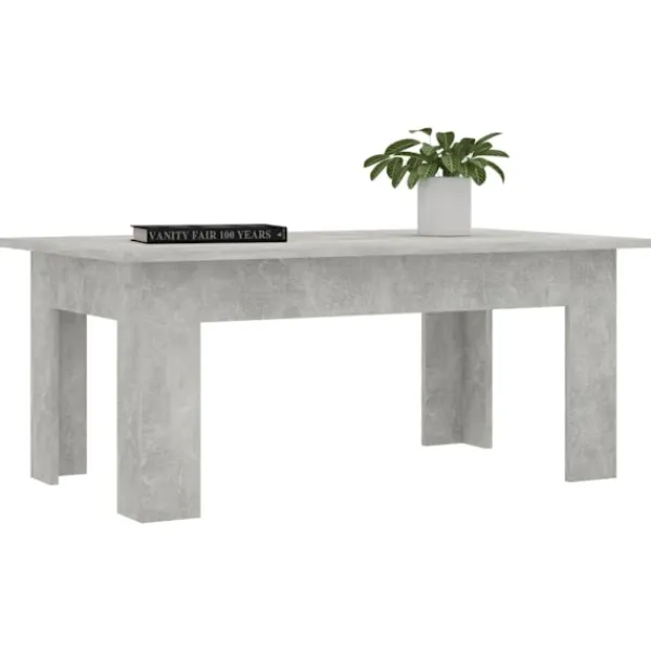 vidaXL Soffbord>Soffbord betong 100x60x42 cm konstruerat trä