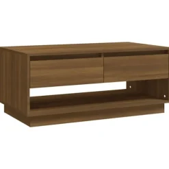 vidaXL Soffbord>Soffbord ek 102,5x55x44 cm konstruerat trä