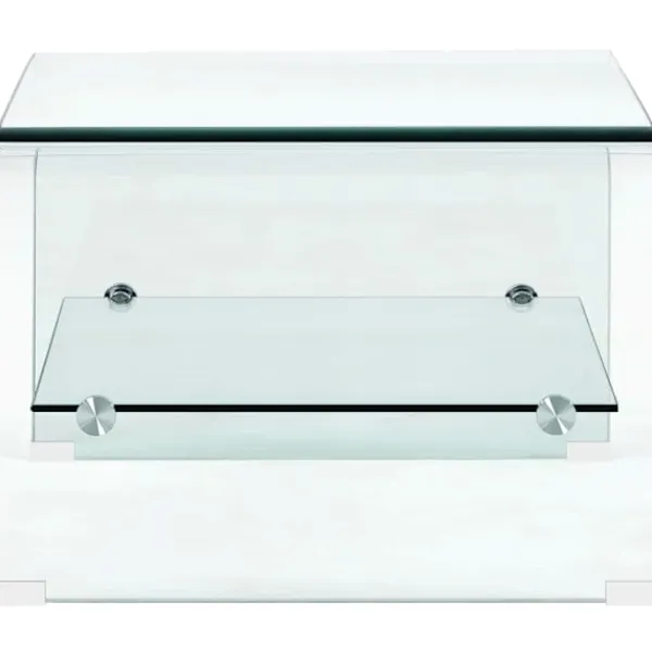 vidaXL Soffbord>Soffbord genomskinlig 50x45x33 cm härdat glas