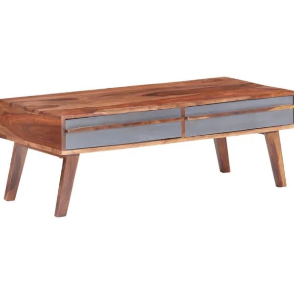 vidaXL Soffbord>Soffbord 110x50x40 cm massivt sheshamträ