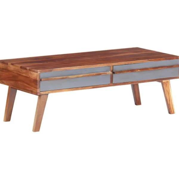 vidaXL Soffbord>Soffbord 110x50x40 cm massivt sheshamträ