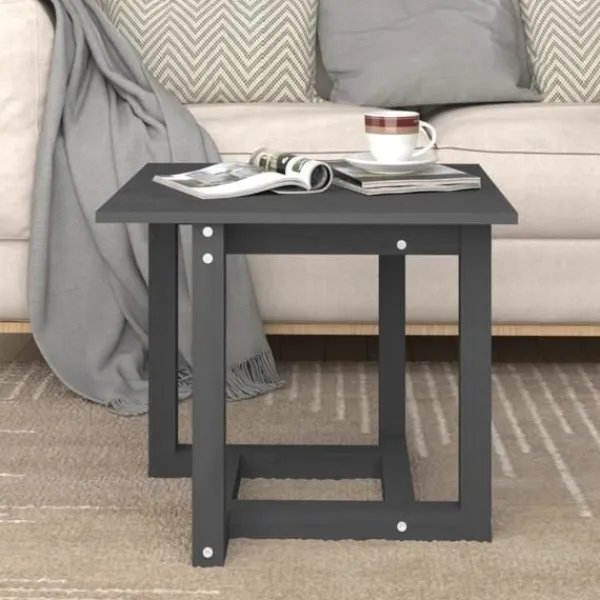 vidaXL Soffbord>Soffbord 50x50x45 cm massiv furu
