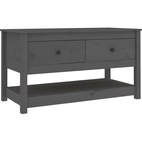 vidaXL Soffbord>Soffbord 102x49x55 cm massiv furu
