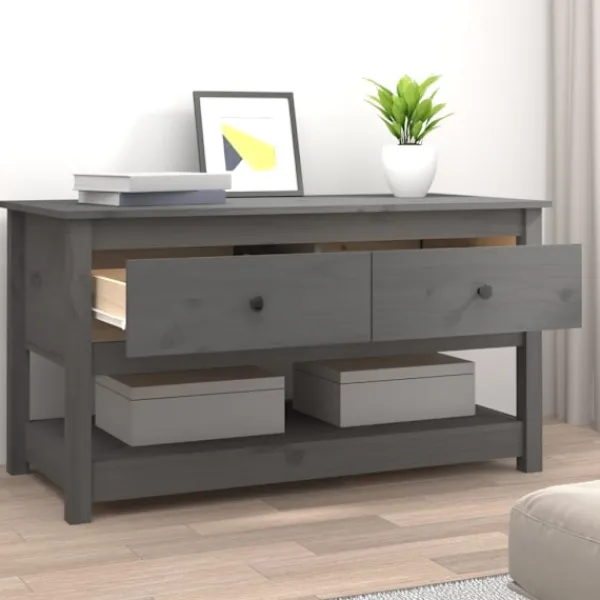 vidaXL Soffbord>Soffbord 102x49x55 cm massiv furu