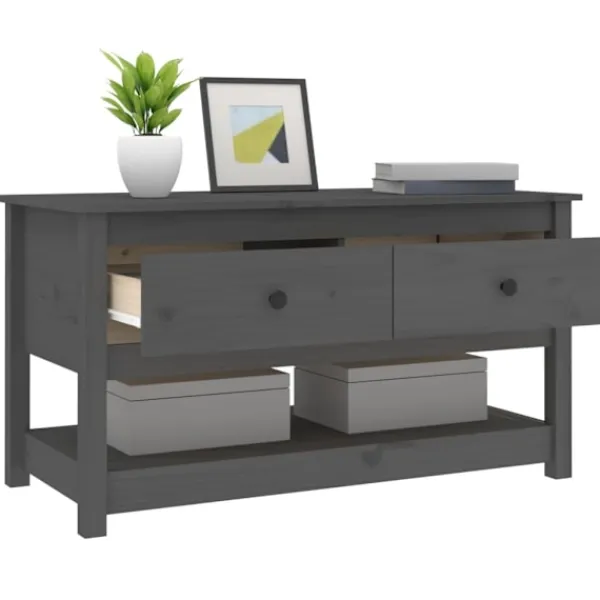 vidaXL Soffbord>Soffbord 102x49x55 cm massiv furu