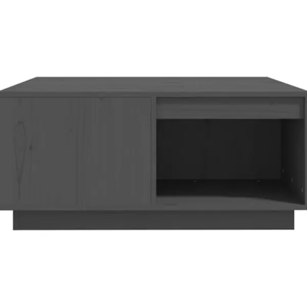 vidaXL Soffbord>Soffbord 80x81x36,5 cm massivt furu