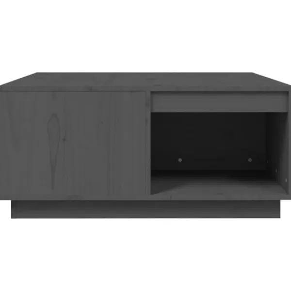 vidaXL Soffbord>Soffbord 80x81x36,5 cm massivt furu