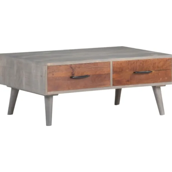 vidaXL Soffbord>Soffbord 100x60x40 cm massivt grovt mangoträ