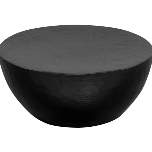 vidaXL Soffbord>Soffbord hamrad aluminium 70x30 cm