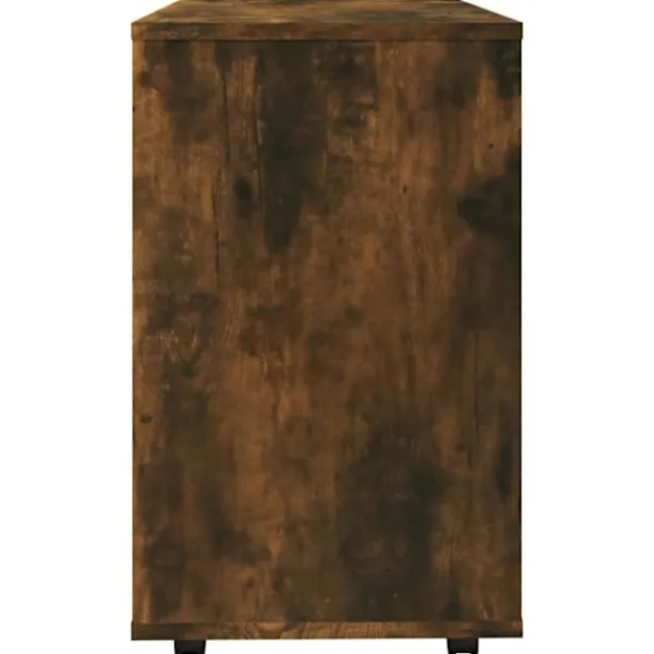 vidaXL Soffbord>Soffbord rökfärgad ek 70x35x55 cm konstruerat trä