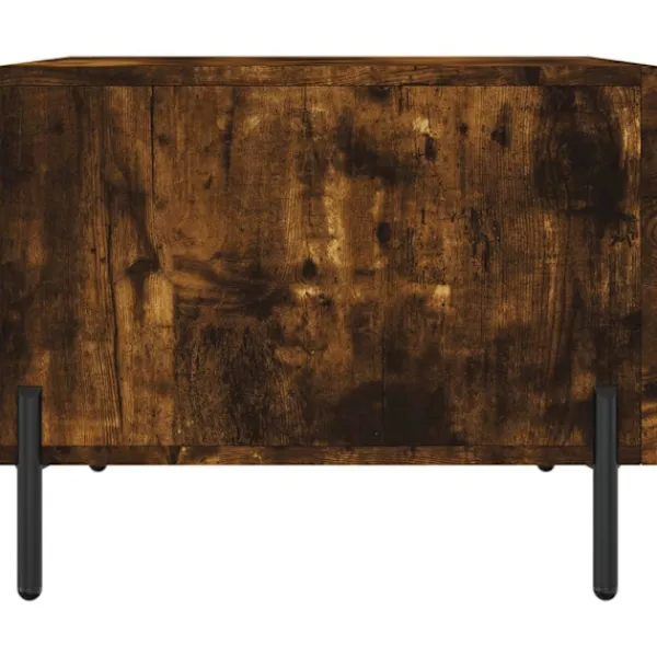 vidaXL Soffbord>Soffbord rökfärgad ek 50x50x40 cm konstruerat trä