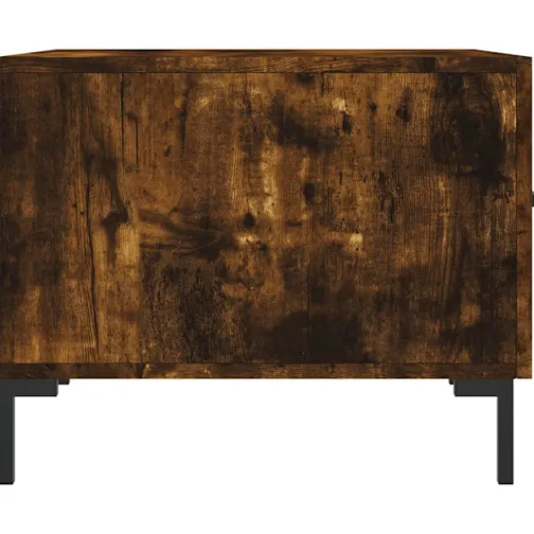 vidaXL Soffbord>Soffbord rökfärgad ek 50x50x40 cm konstruerat trä