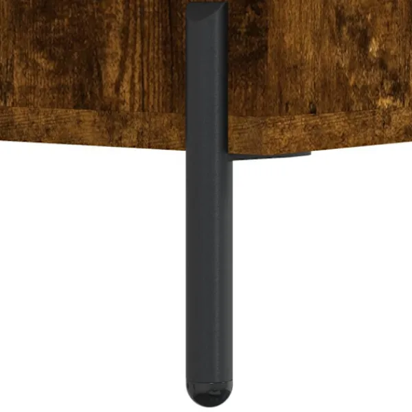 vidaXL Soffbord>Soffbord rökfärgad ek 50x50x40 cm konstruerat trä