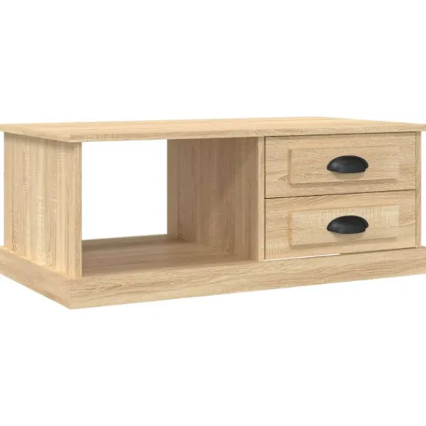vidaXL Soffbord>Soffbord sonoma-ek 90x50x35 cm konstruerat trä