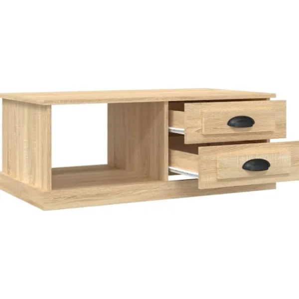 vidaXL Soffbord>Soffbord sonoma-ek 90x50x35 cm konstruerat trä