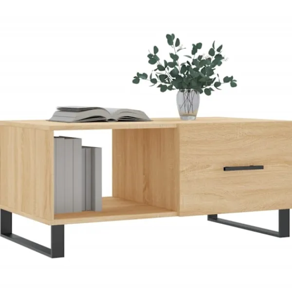 vidaXL Soffbord>Soffbord sonoma-ek 90x50x40 cm konstruerat trä