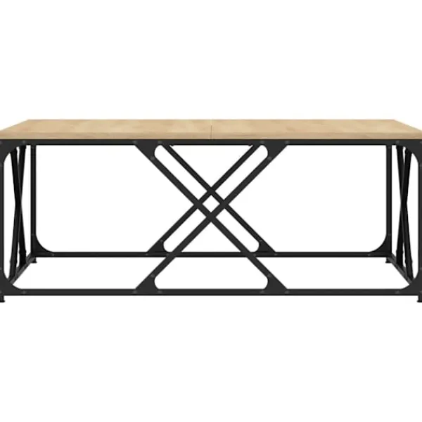 vidaXL Soffbord>Soffbord sonoma-ek 100x100x40 cm konstruerat trä