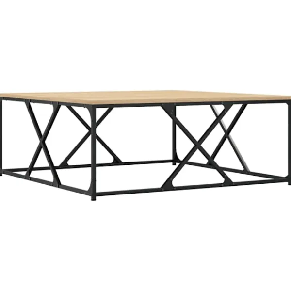 vidaXL Soffbord>Soffbord sonoma-ek 100x100x40 cm konstruerat trä