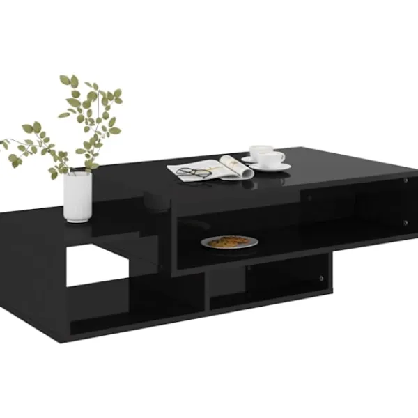 vidaXL Soffbord>Soffbord högglans 105x55x32 cm konstruerat trä