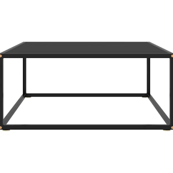 vidaXL Soffbord>Soffbord med glas 80x80x35 cm