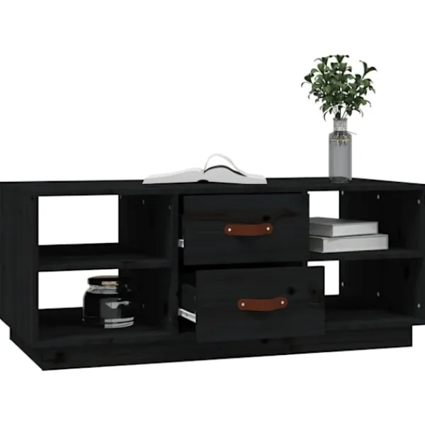 vidaXL Soffbord>Soffbord 100x50x41 cm massiv furu