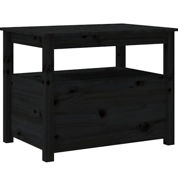 vidaXL Byråer>Soffbord 71x49x55 cm massiv furu