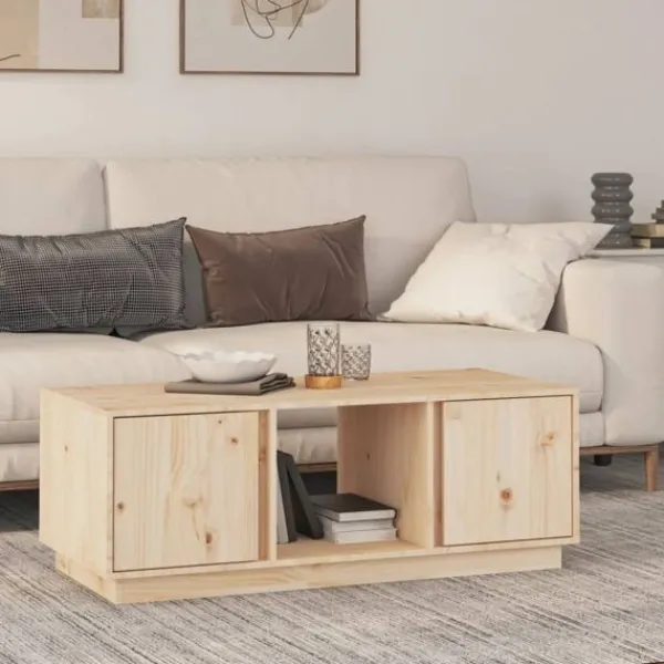 vidaXL Soffbord>Soffbord 110x50x40 cm massiv furu