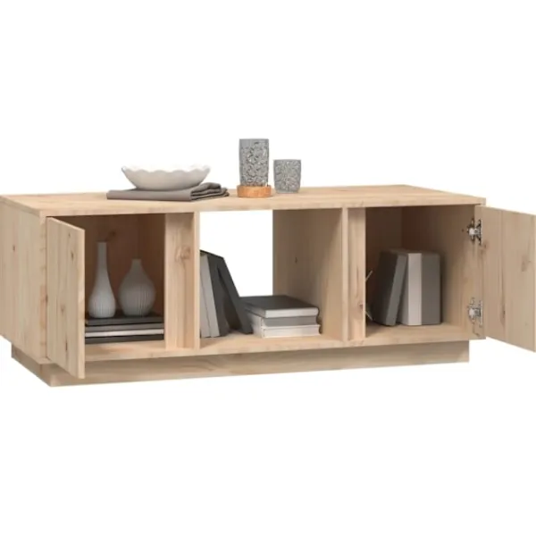 vidaXL Soffbord>Soffbord 110x50x40 cm massiv furu