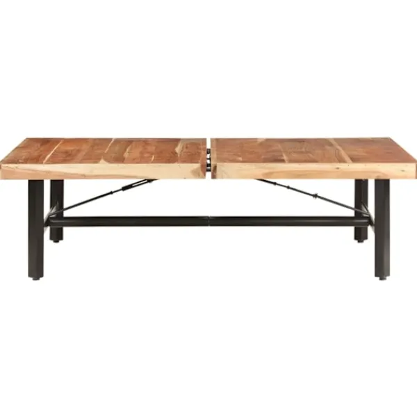 vidaXL Soffbord>Soffbord 142x90x42 cm massivt akaciaträ