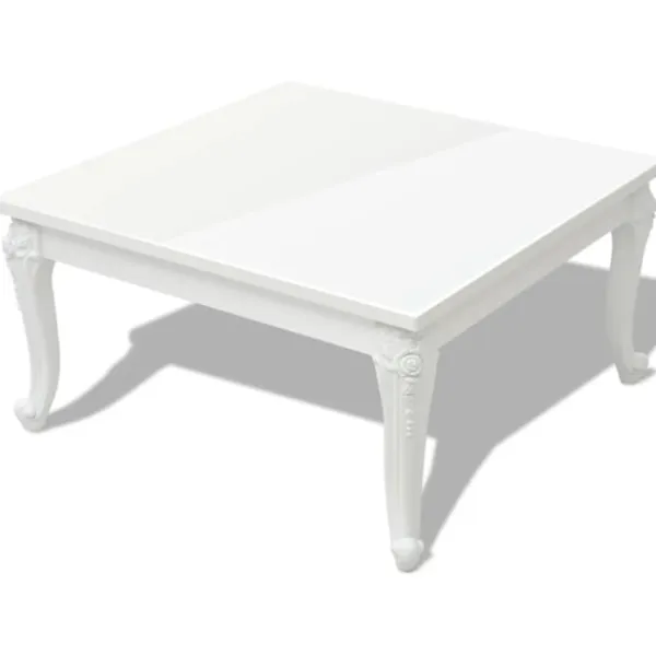 vidaXL Soffbord>Soffbord 80x80x42 cm högglans