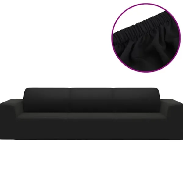vidaXL Soffor>Sofföverdrag 4-sits med stretch polyesterjersey