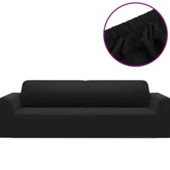 vidaXL Soffor>Sofföverdrag 3-sits med stretch polyesterjersey