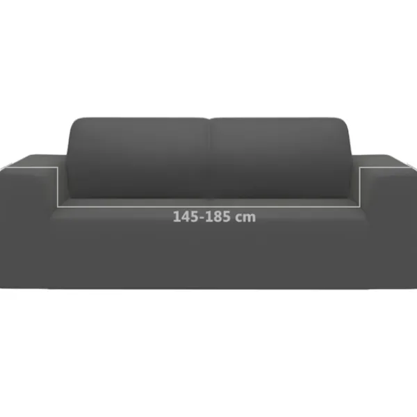 vidaXL Stolar>Sofföverdrag 2-sits med stretch polyesterjersey