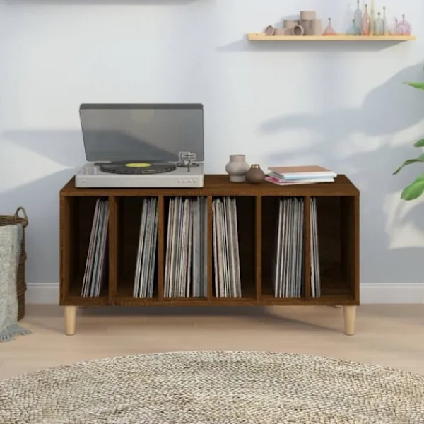 vidaXL Tv-Bänkar>Stereobänk ek 100x38x48 cm konstruerat trä
