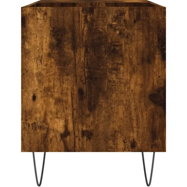 vidaXL Tv-Bänkar>Stereobänk rökfärgad ek 85x38x48 cm konstruerat trä