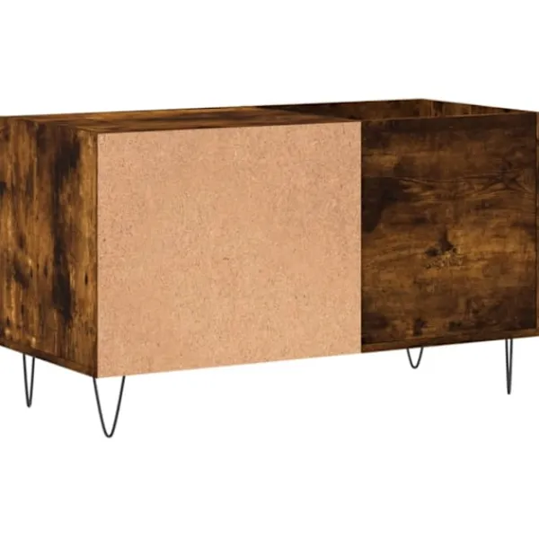 vidaXL Tv-Bänkar>Stereobänk rökfärgad ek 85x38x48 cm konstruerat trä