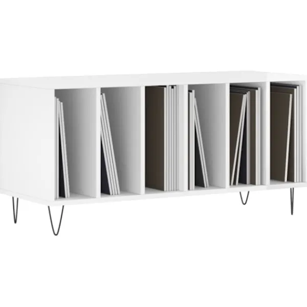 vidaXL Tv-Bänkar>Stereobänk högglans 100x38x48 cm konstruerat trä