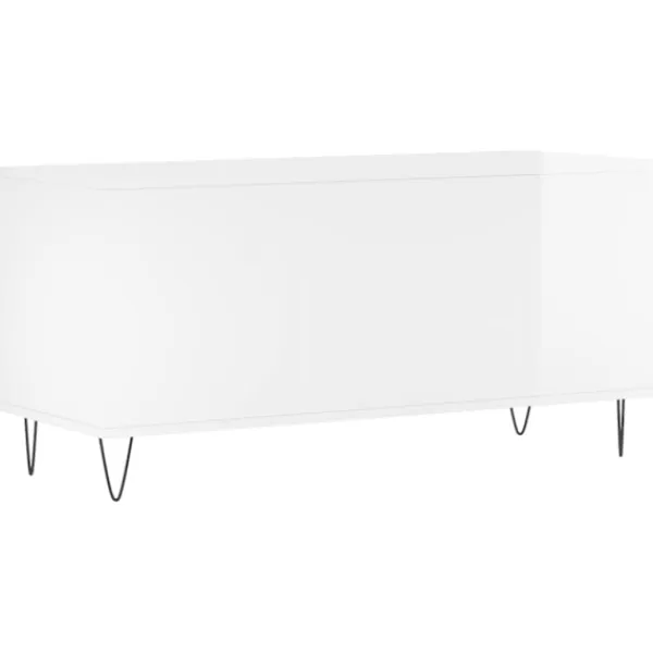 vidaXL Tv-Bänkar>Stereobänk högglans 100x38x48 cm konstruerat trä