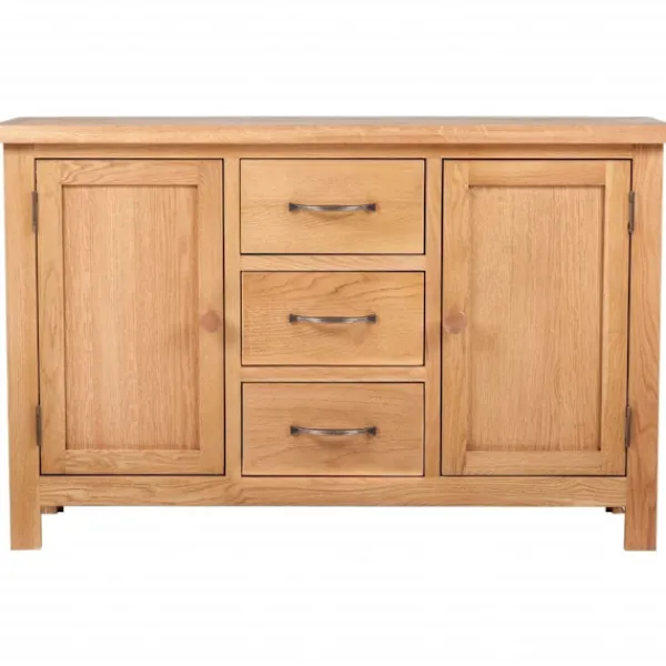 vidaXL Sideboards>Stor Skänk med 3 lådor 110 x 33,5 70 cm Ek