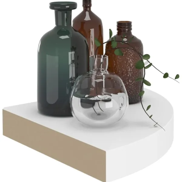 vidaXL Hyllor>Svävande hörnhylla 25x25x3,8 cm MDF