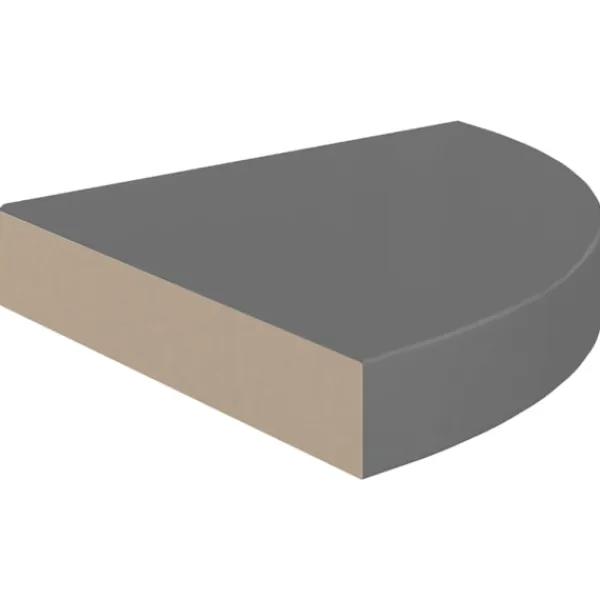 vidaXL Hyllor>Svävande hörnhyllor 4 st högglans 25x25x3,8 cm MDF